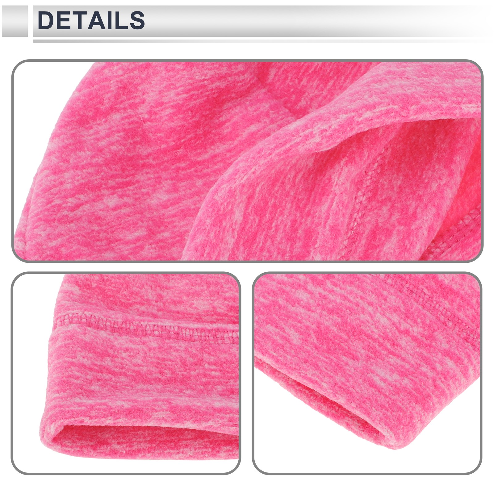 Pink Polyester Thermal Cycling Hat One Size 26x20cm 1 Piece