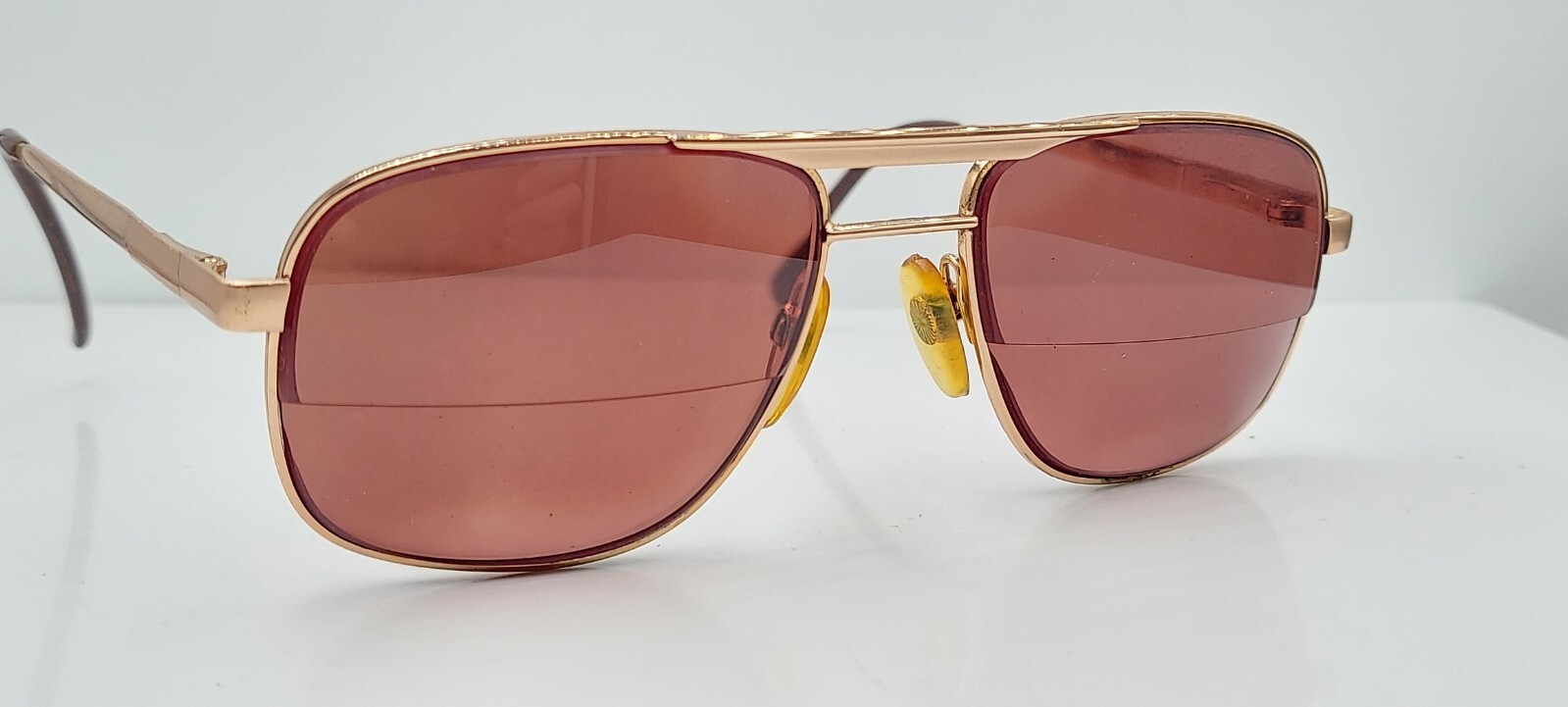Vintage Puritan D643A Gold Pilot Metal Sunglasses FRAMES ONLY