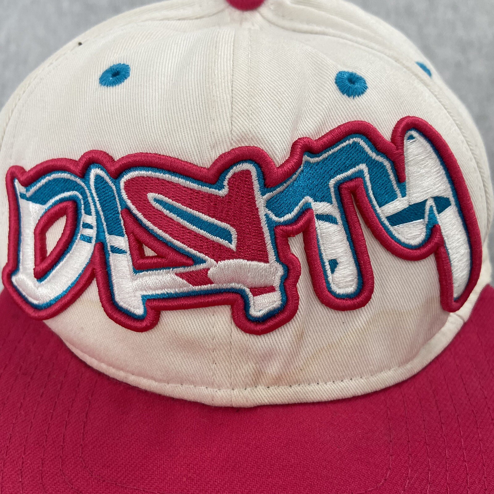 VINTAGE Style New Era DIRTY Snapback Adult Hat Graffiti Pink Blue Cap Men Cotton