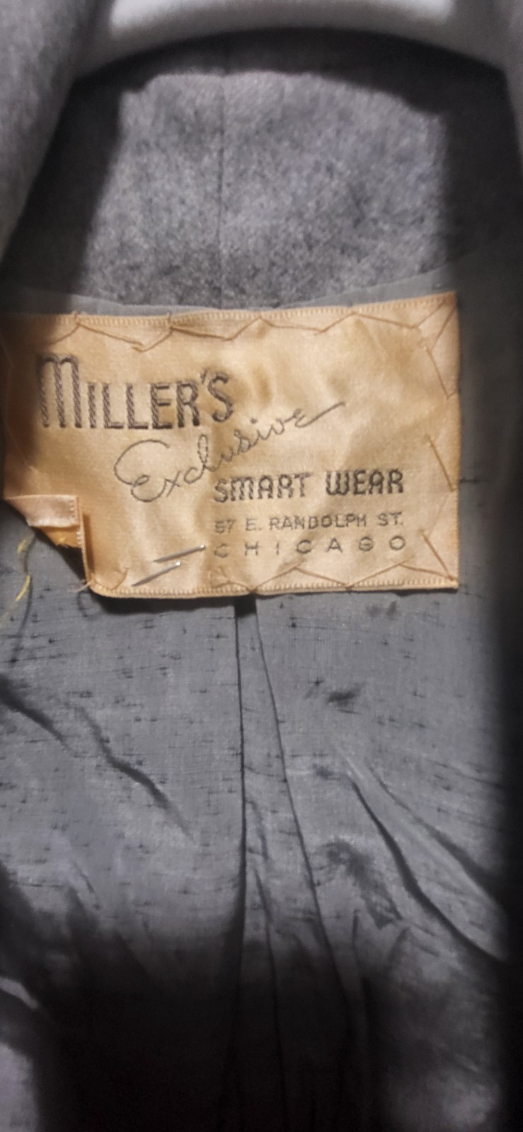 Vintage Miller’s Excl. Smart Wear Gray & Dark Gray Burst Tailored Wool Jacket M