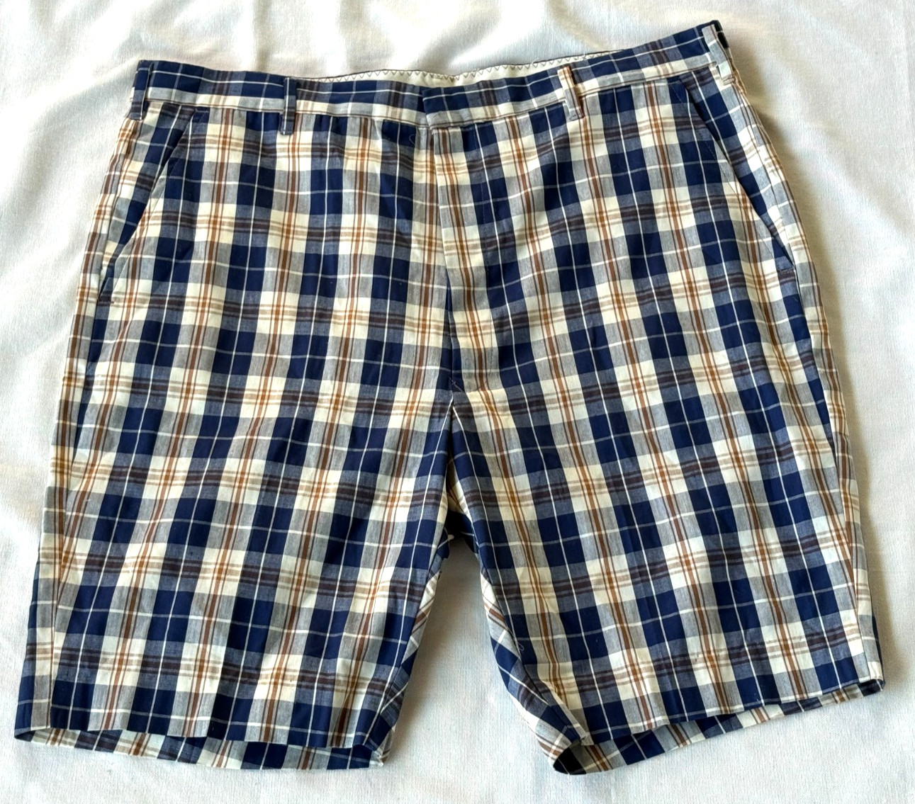 Vtg., 1960s MCM, MEN’s SHORTS by PELHAM, Sz 38w, Woven Plaid, MINT CONDITION