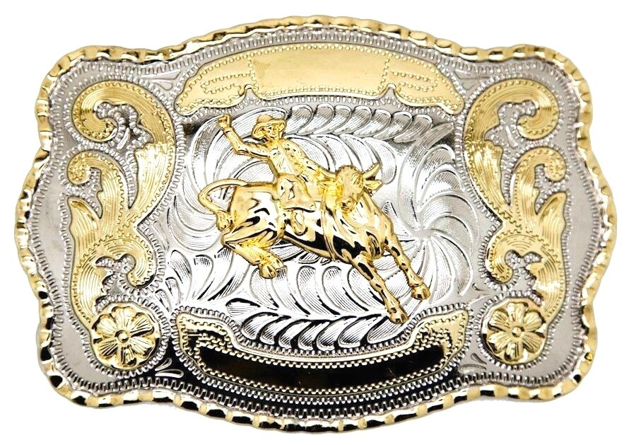 Bull Rider Cowboy Rodeo Cowboy Western Large Belt Buckle Hebillas Vaqueras