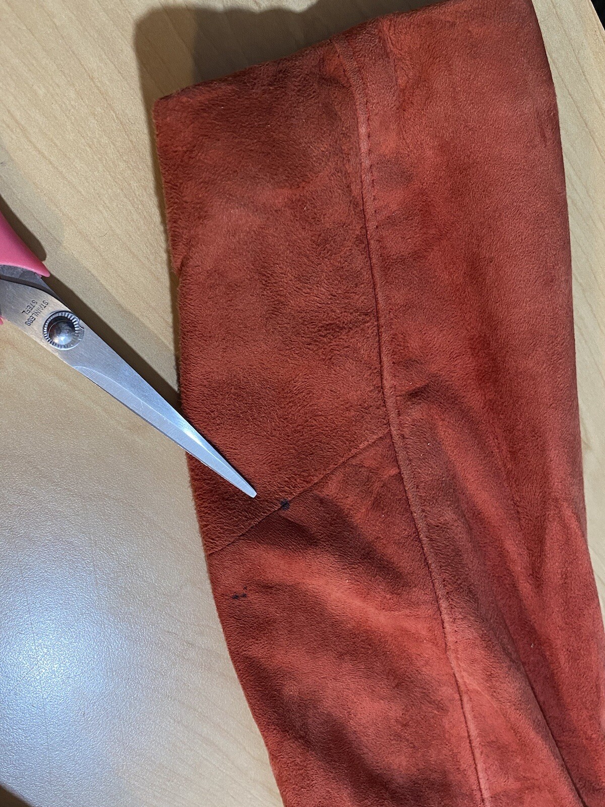 1980’s Vintage Continental Leather Fashions Red Jacket Blazer Size 17/18 USA