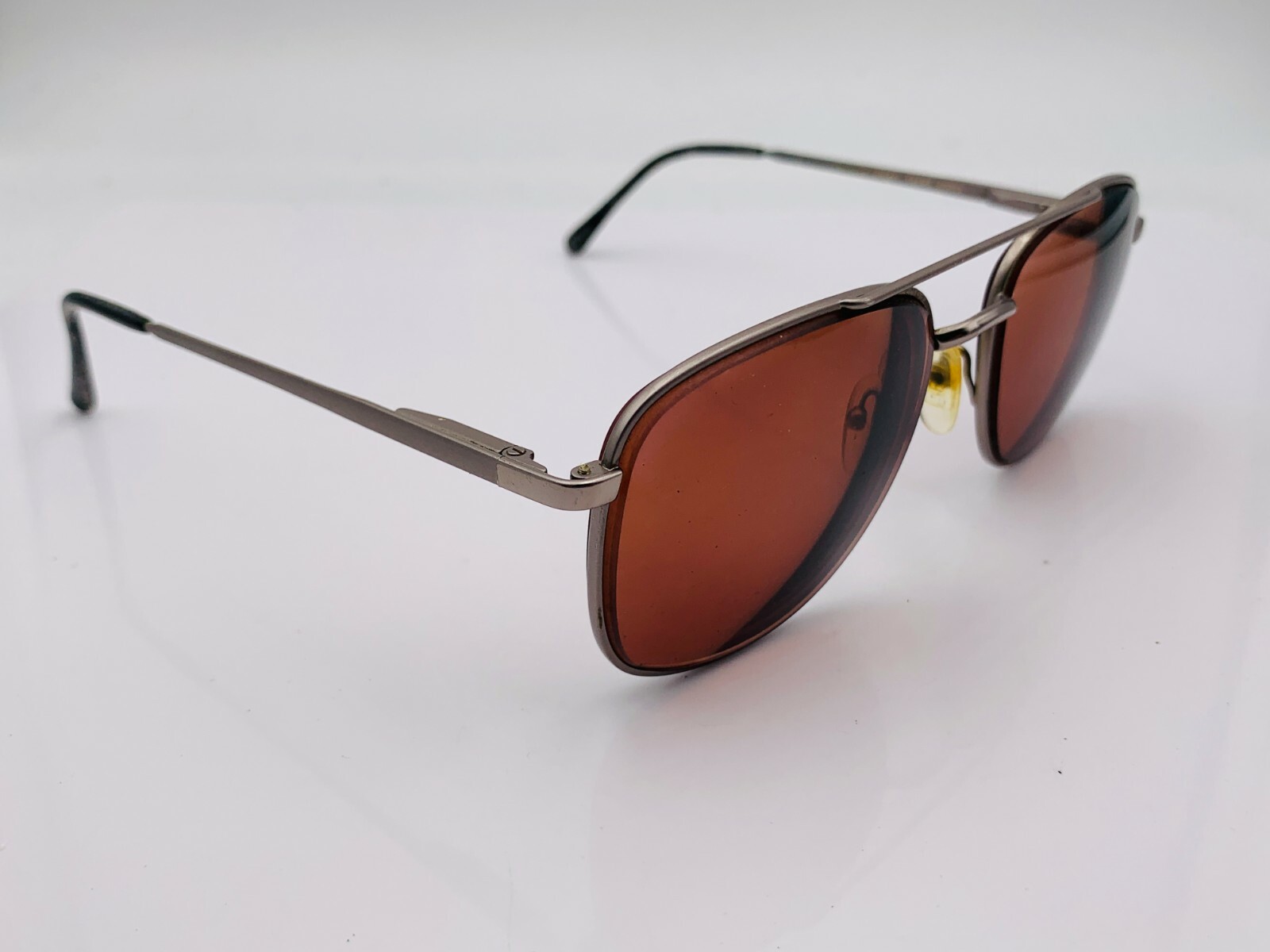 Vintage Genesis Gray Metal Pilot Sunglasses FRAMES ONLY Korea
