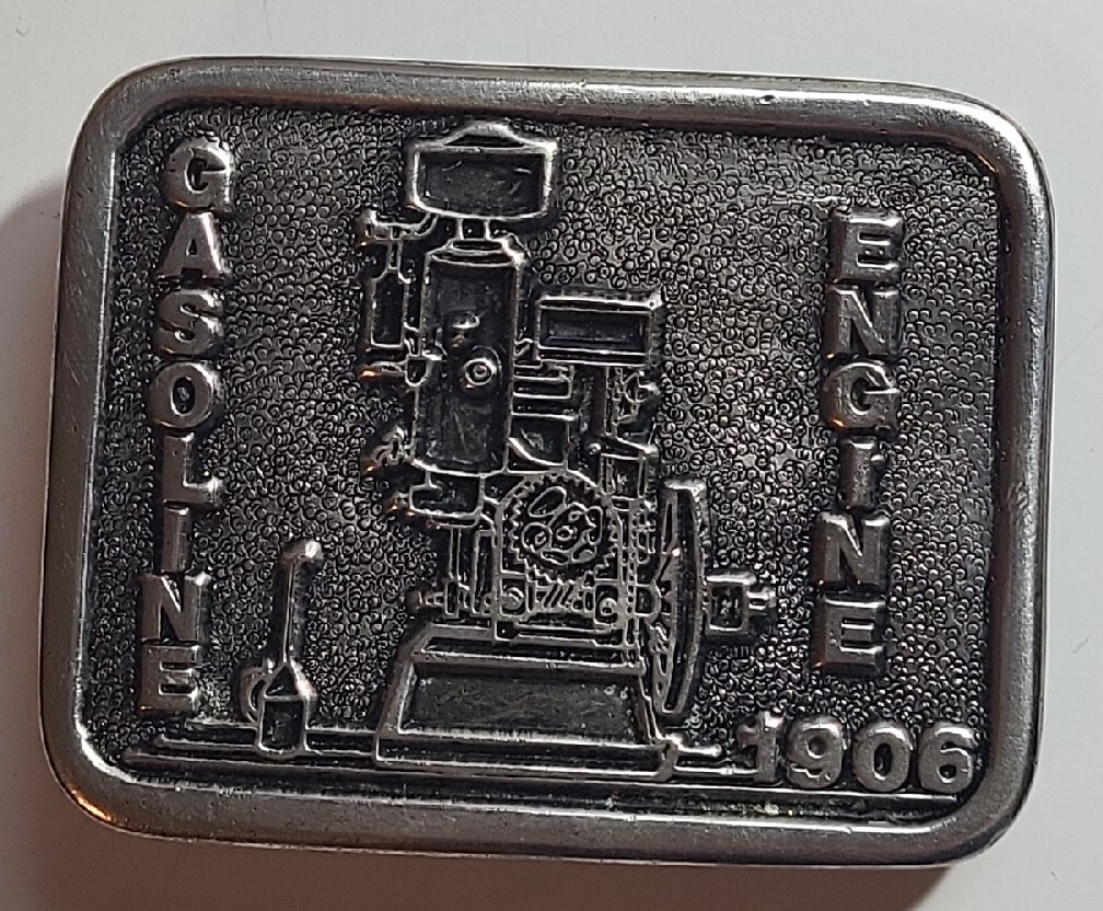 1980 H. Kral Limited Edition Artist Signed and Numbered Gas Engine Belt Buckle