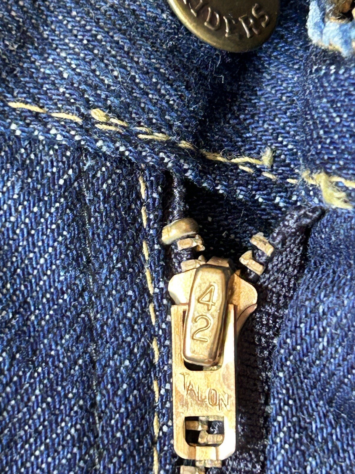Vtg 70s Lee Riders 5 Pocket Sanforized Jeans Union Made in USA Talon Zip sz 24