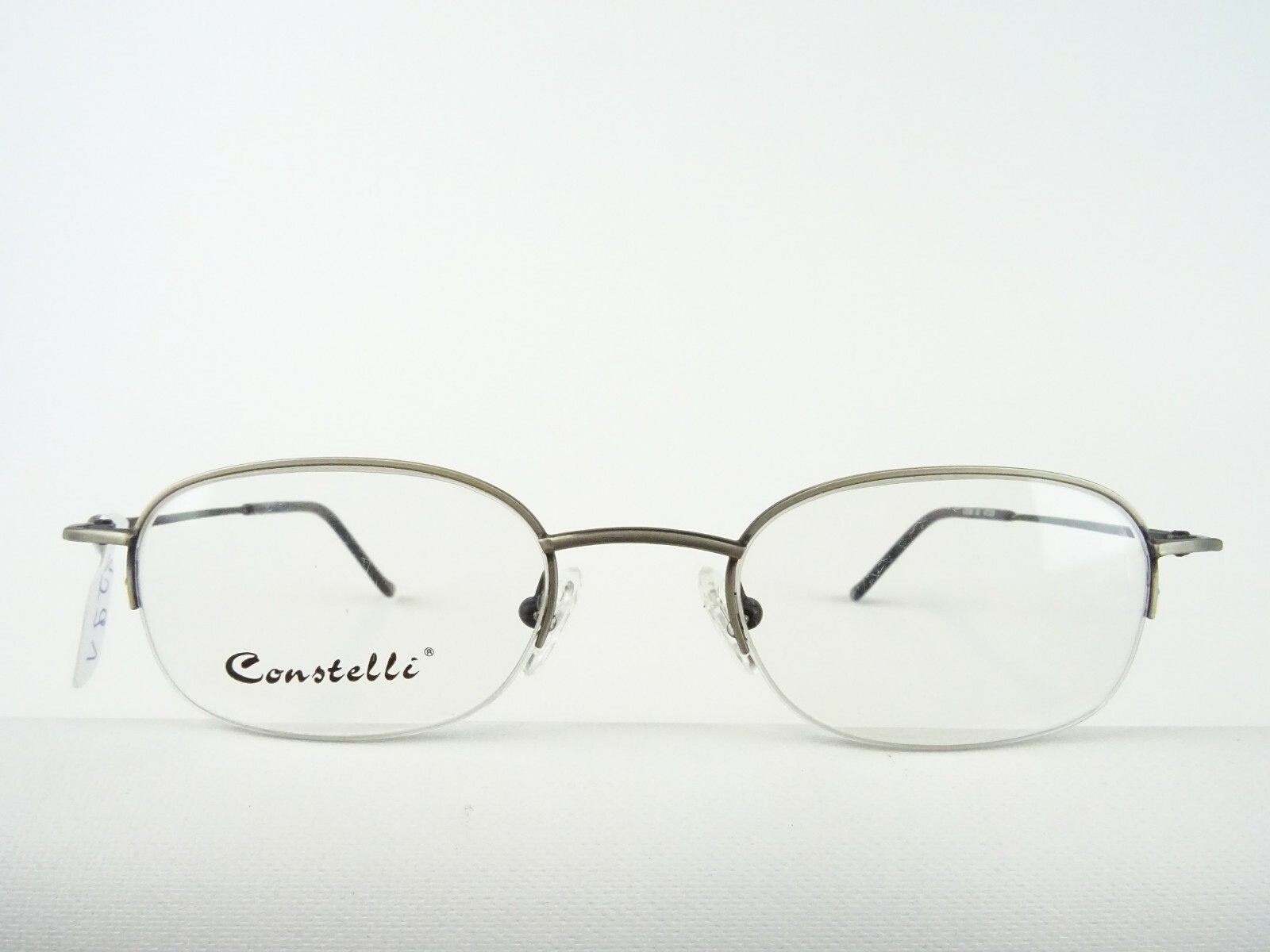 Eyeglasses Men’s Eyeglasses Frames Bottom Rimless Antique Silver Cheap Size/M
