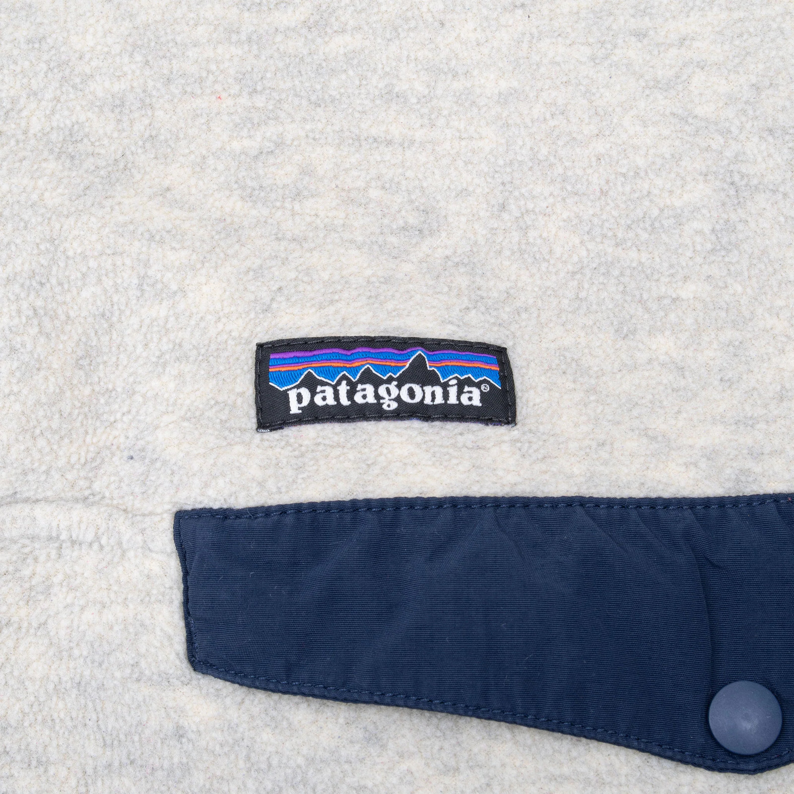 VINTAGE PATAGONIA BEIGE OAT SYNCHILLA SNAP T FLEECE PULLOVER JACKET 2016 MEDIUM