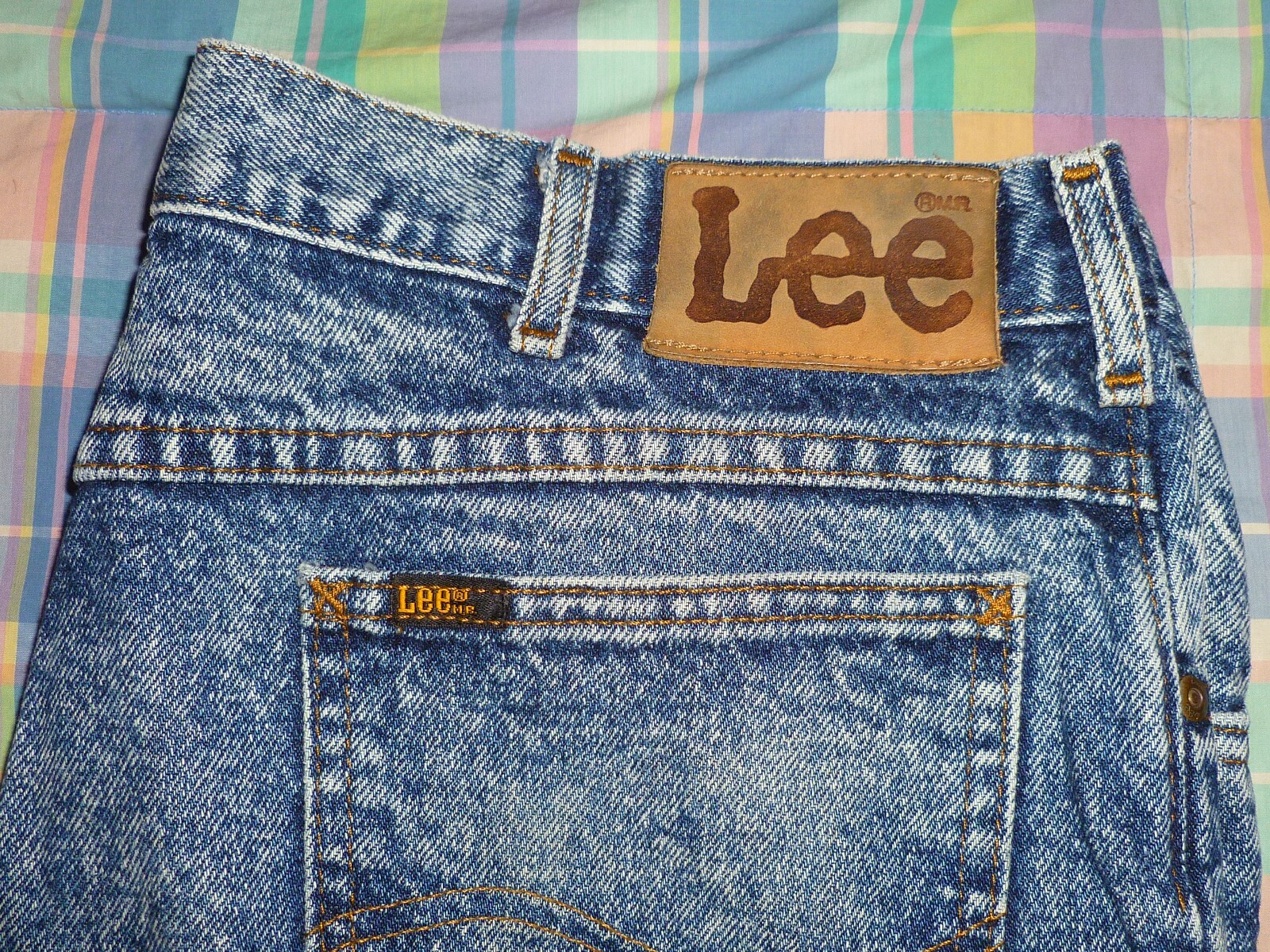 VTG Lee Riders 80s/90s Acid Wash Jeans Union Made U.S.A., Size 35 x 34