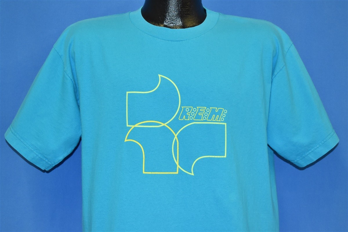 vtg 90s R.E.M. 1999 TOUR ROCK BAND TEE ROCKER REM DNA 2 SIDED t-shirt LARGE L