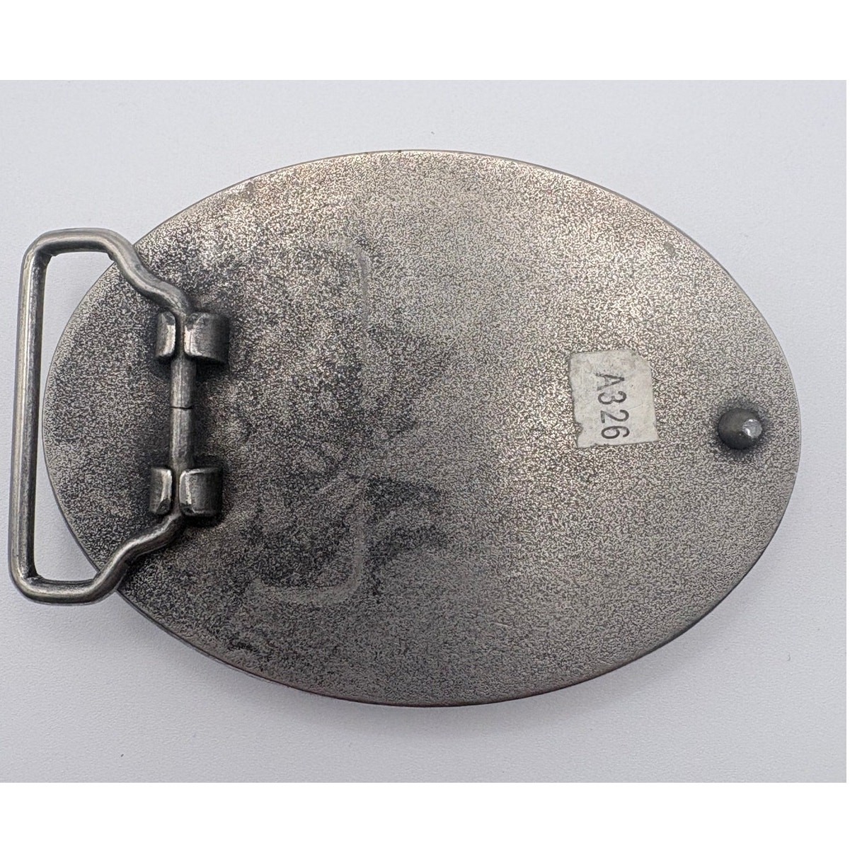 Memento Mori Vintage Resin Skeleton Silver Tone Belt Buckle