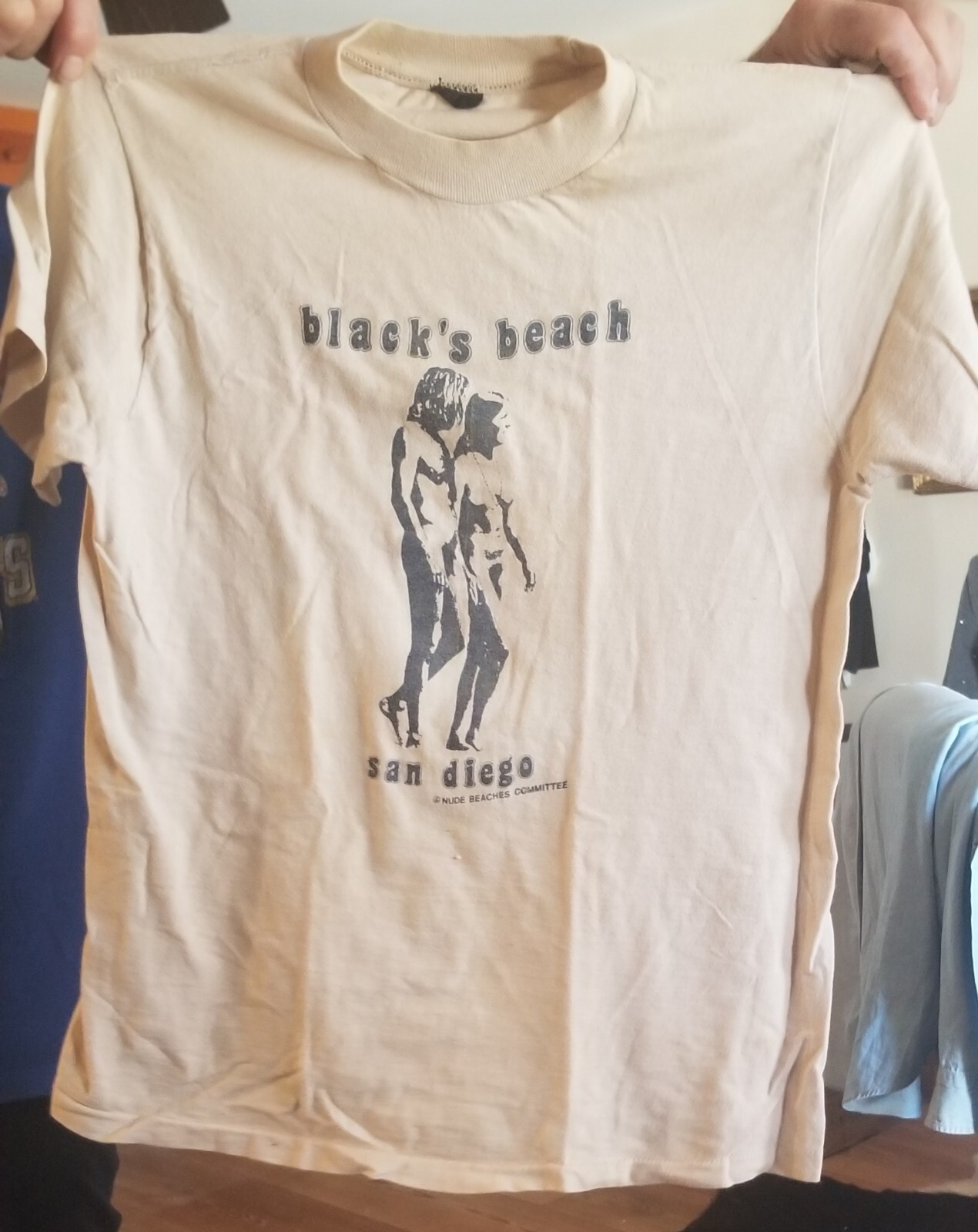 ’70s Rare S Tee Black’s Beach San Diego NUDE BEACHES COMMITTEE