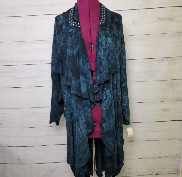 Risky Vintage 80s Victorian Stlye Bohemian Kimono High Low Lagenlook NWT Mori