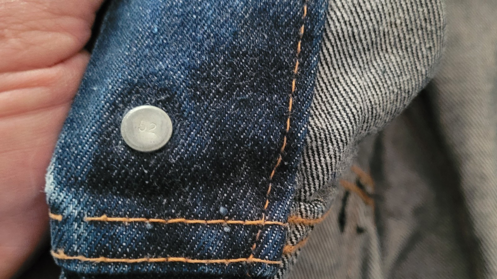 50’s 60’s BIG E LEVIS JACKET 705 05 0217 BUTTON N° 52 RARE SIZE S M 40 42 USA