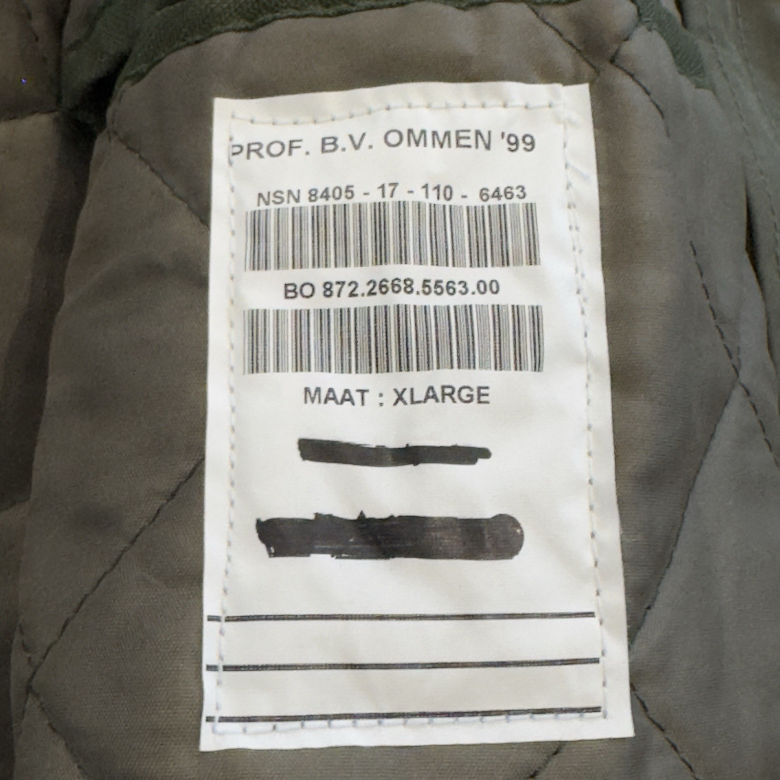 Vintage Dutch Army Field Jacket XL | 1999 Olive Green Utility Coat Carhartt