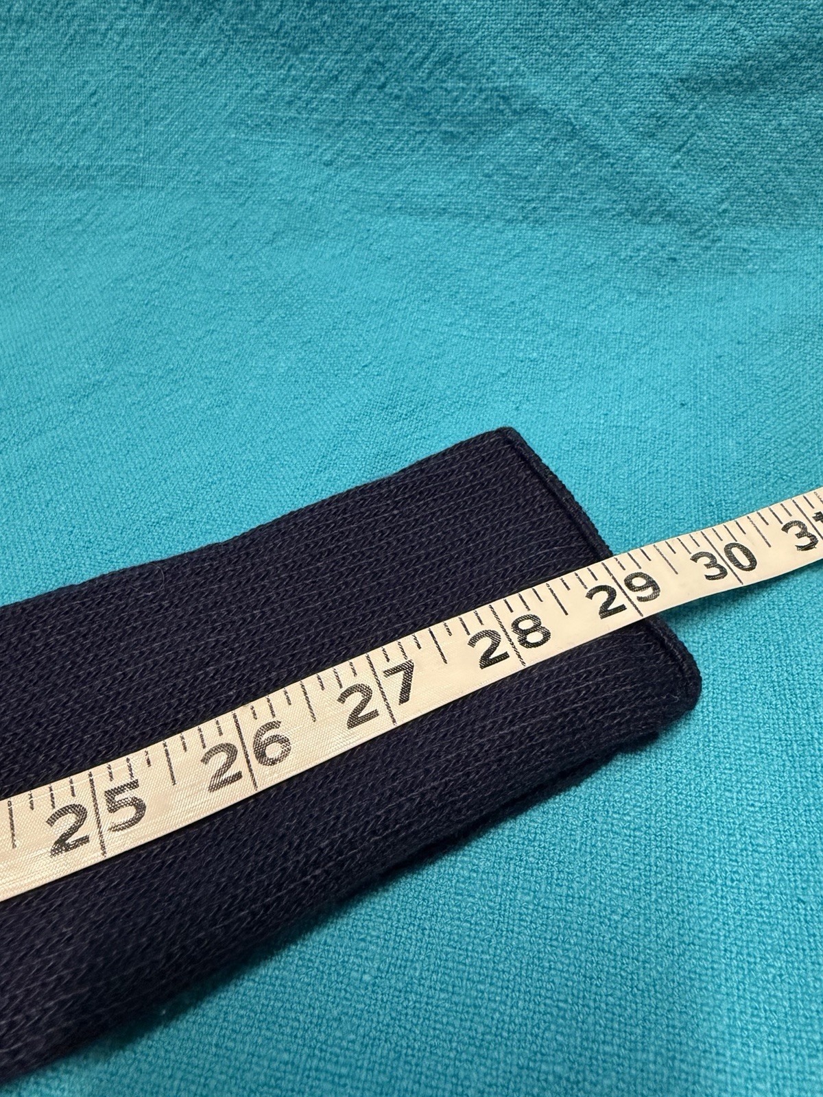 VTG Socks Navy Blue 10-13 29″ Over Calf Acrylic Blend 80s 90s New.