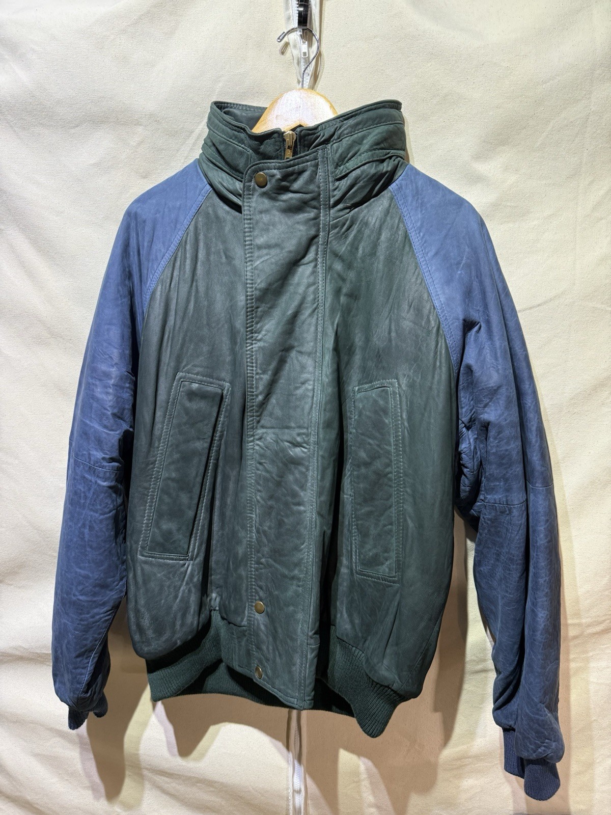 Vintage Sawyer of Napa Leather Jacket Sport Suede Size L