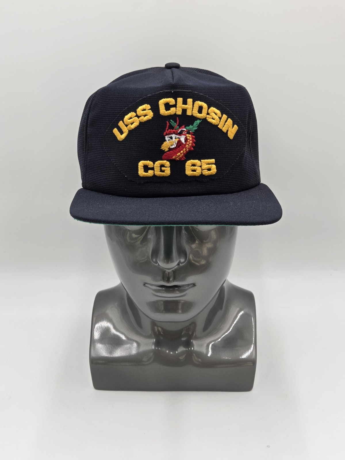 Vintage USS Chosin CG 65 New Era Snapback Hat Dupont Visor Pro Design New OS!