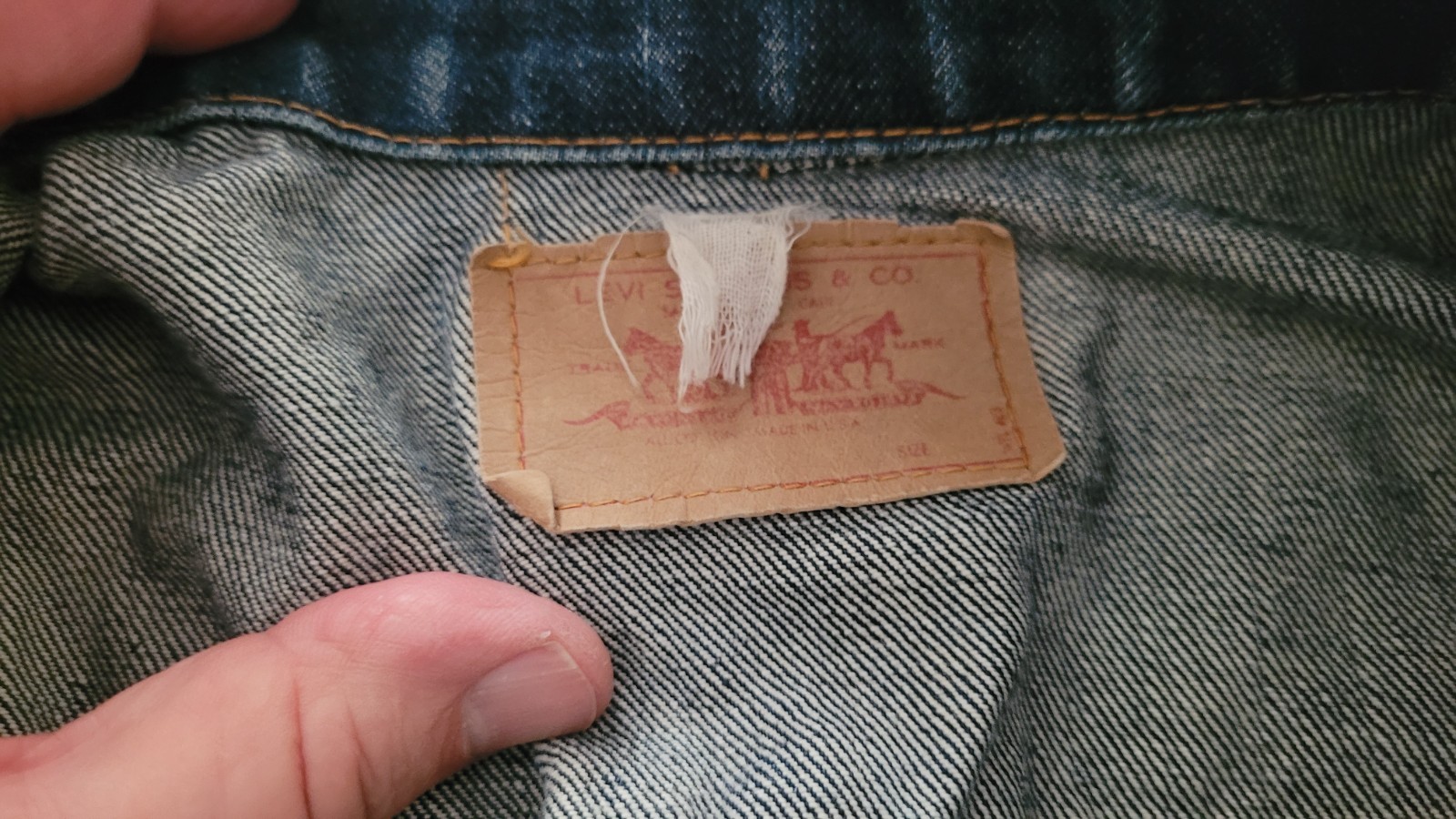 50’s 60’s BIG E LEVIS JACKET 705 05 0217 BUTTON N° 52 RARE SIZE S M 40 42 USA