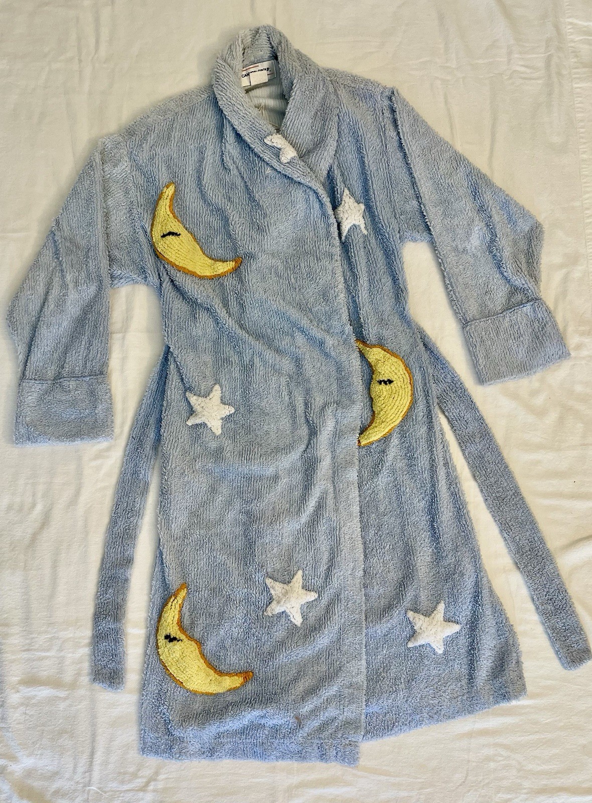 Vintage 90’s Canyon Group Chenille Celestial Moon And Stars Robe Medium