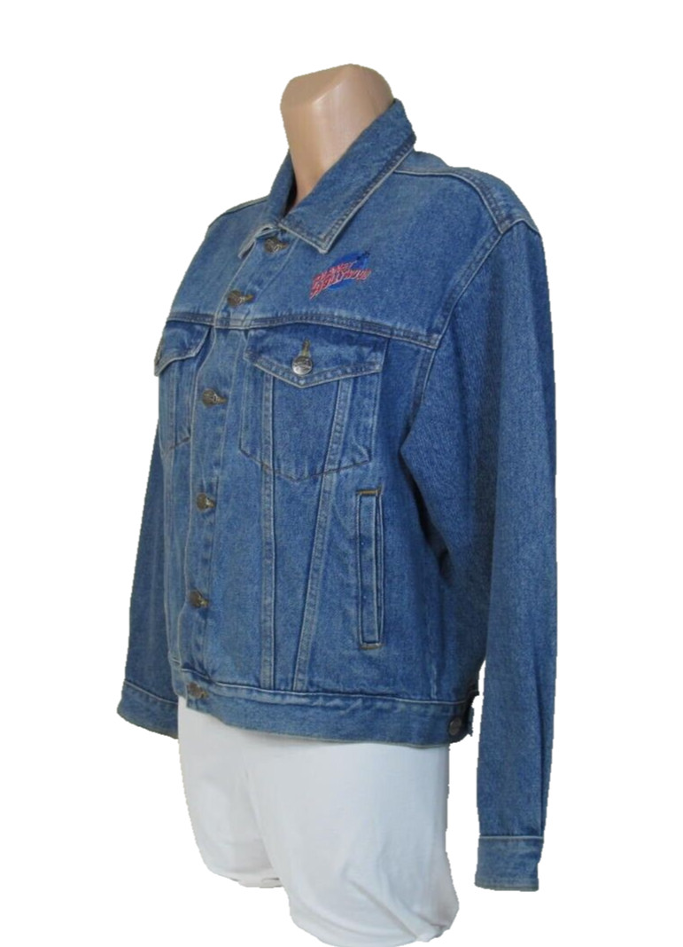 PLANET HOLLYWOOD BEVERLY HILLS Womens Size Small Vintage 1990s Denim Jean Jacket