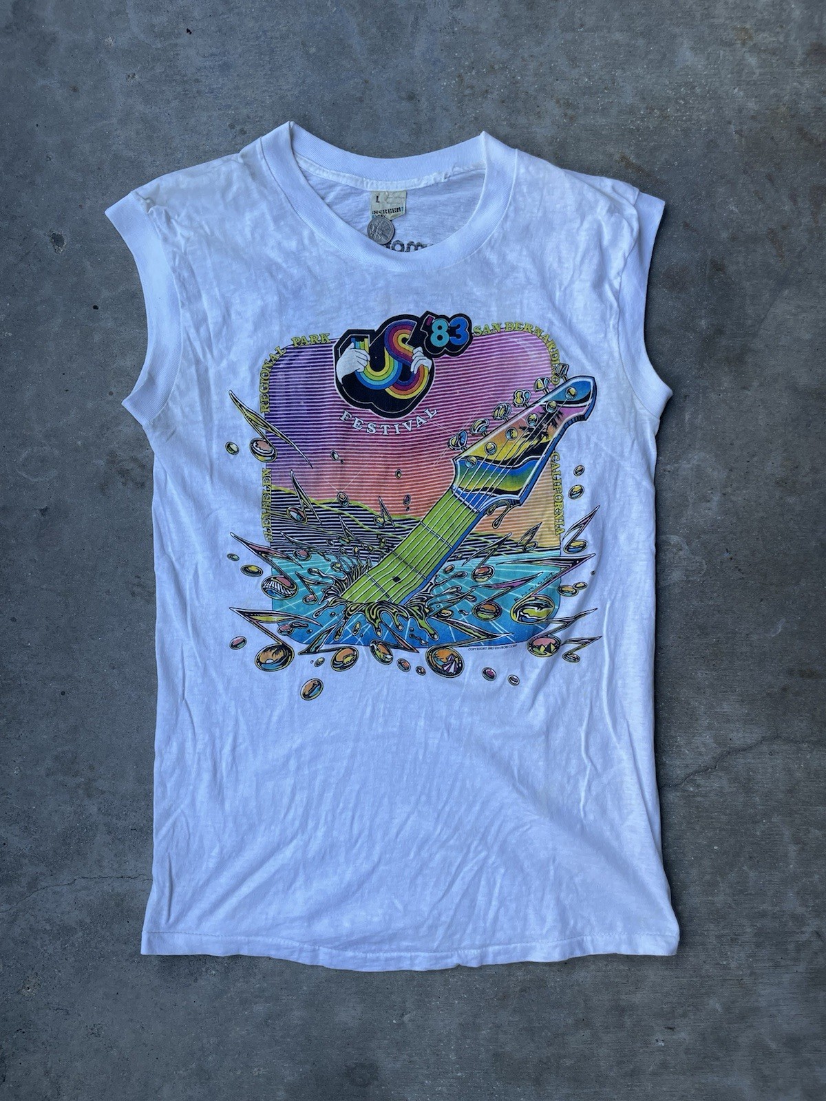 Vintage Original 1983 US Festival T-Shirt Size L