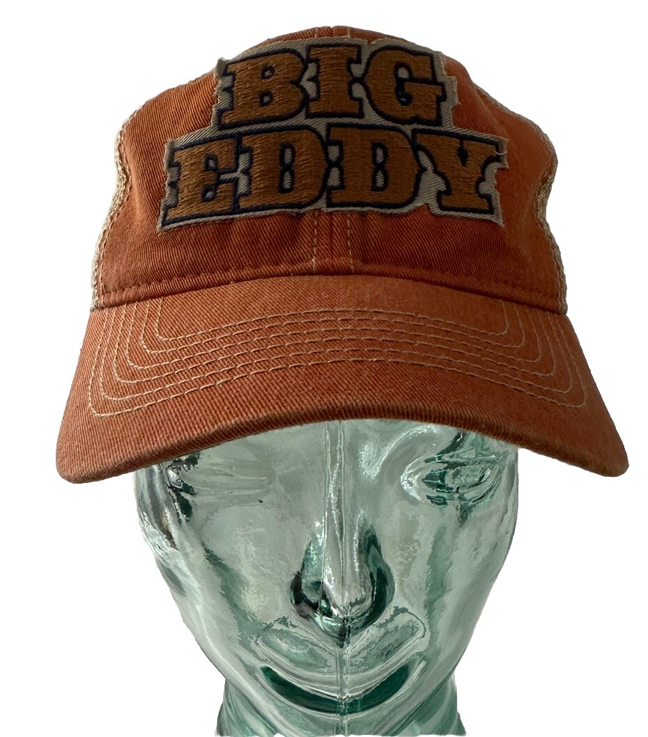 Big Eddy Hat Baseball Snapback Dad Ball Cap Legacy Orange Vintage