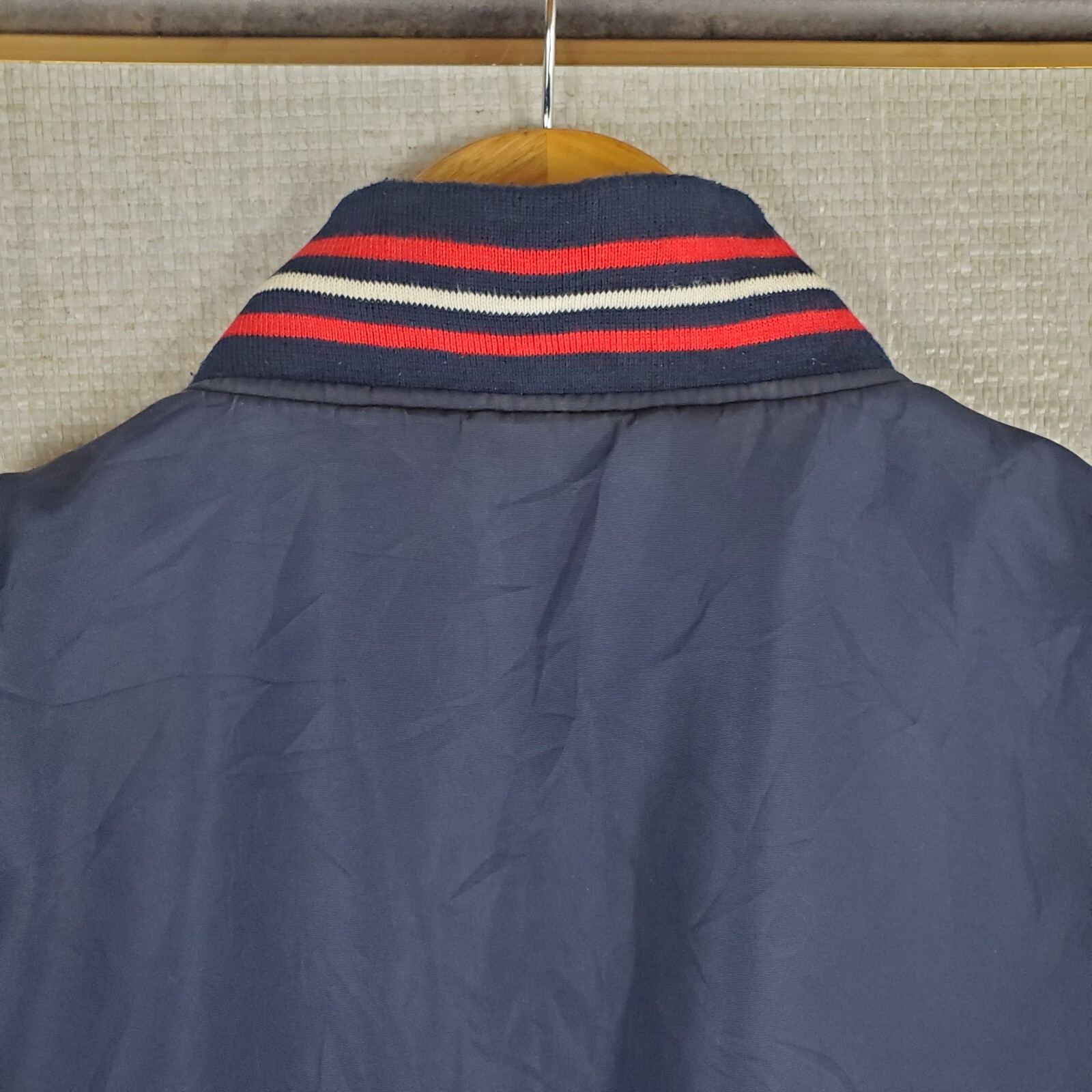 VTG JEFF HAMILTON x RED SOX Sz Large Mens Leather Wool Reversible Bomber Jacket