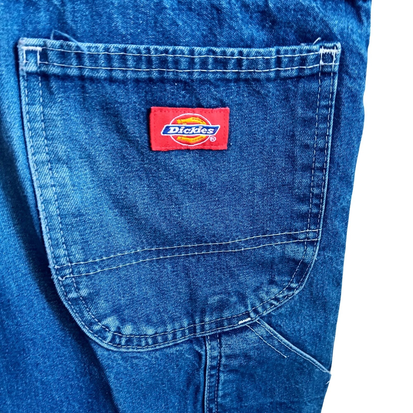 30×32 Vintage Dickies Carpenter Jeans Denim Patched Repair Knee Distressed Men’s