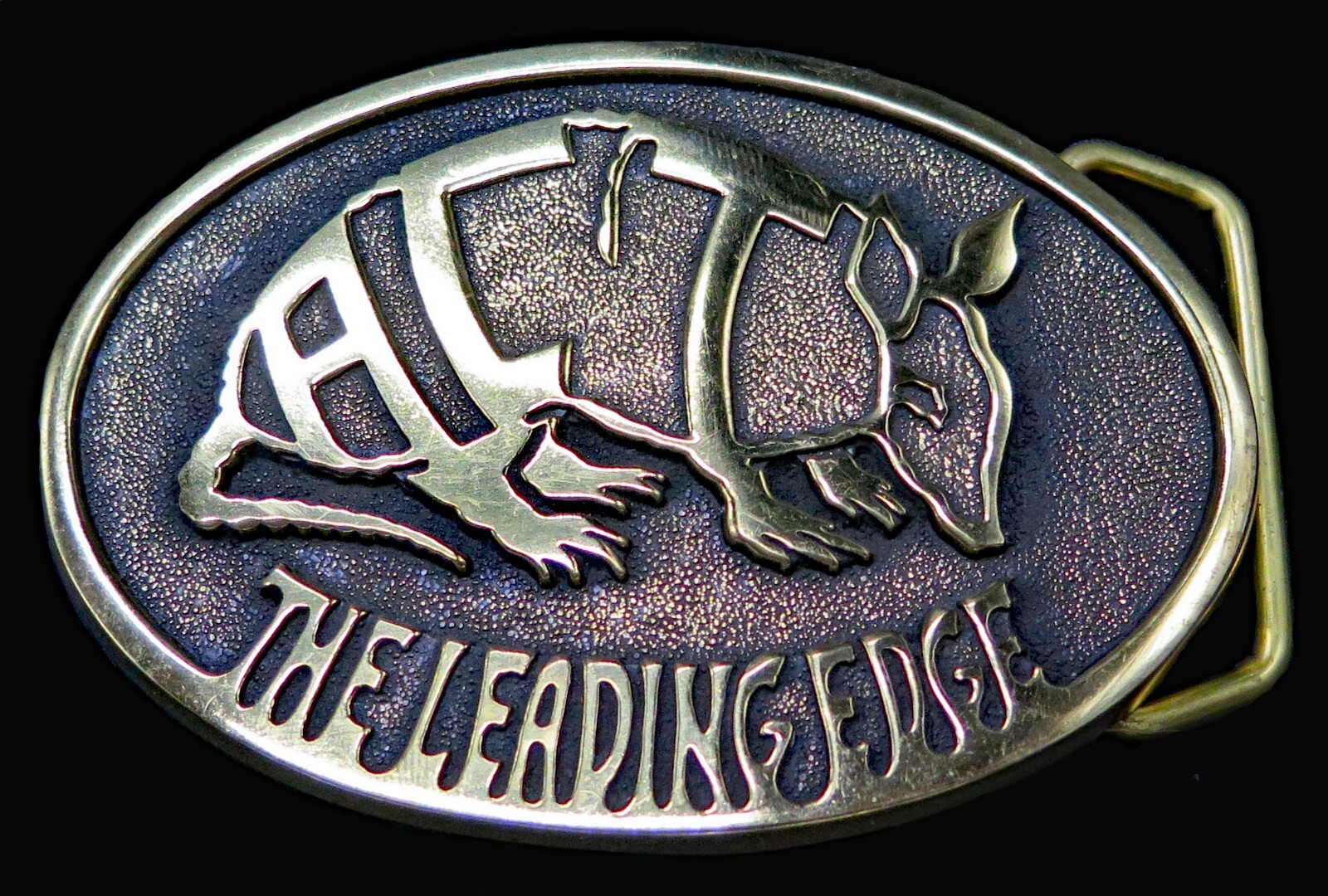 Armadillo The Leading Edge BTS Brass Vintage Belt Buckle