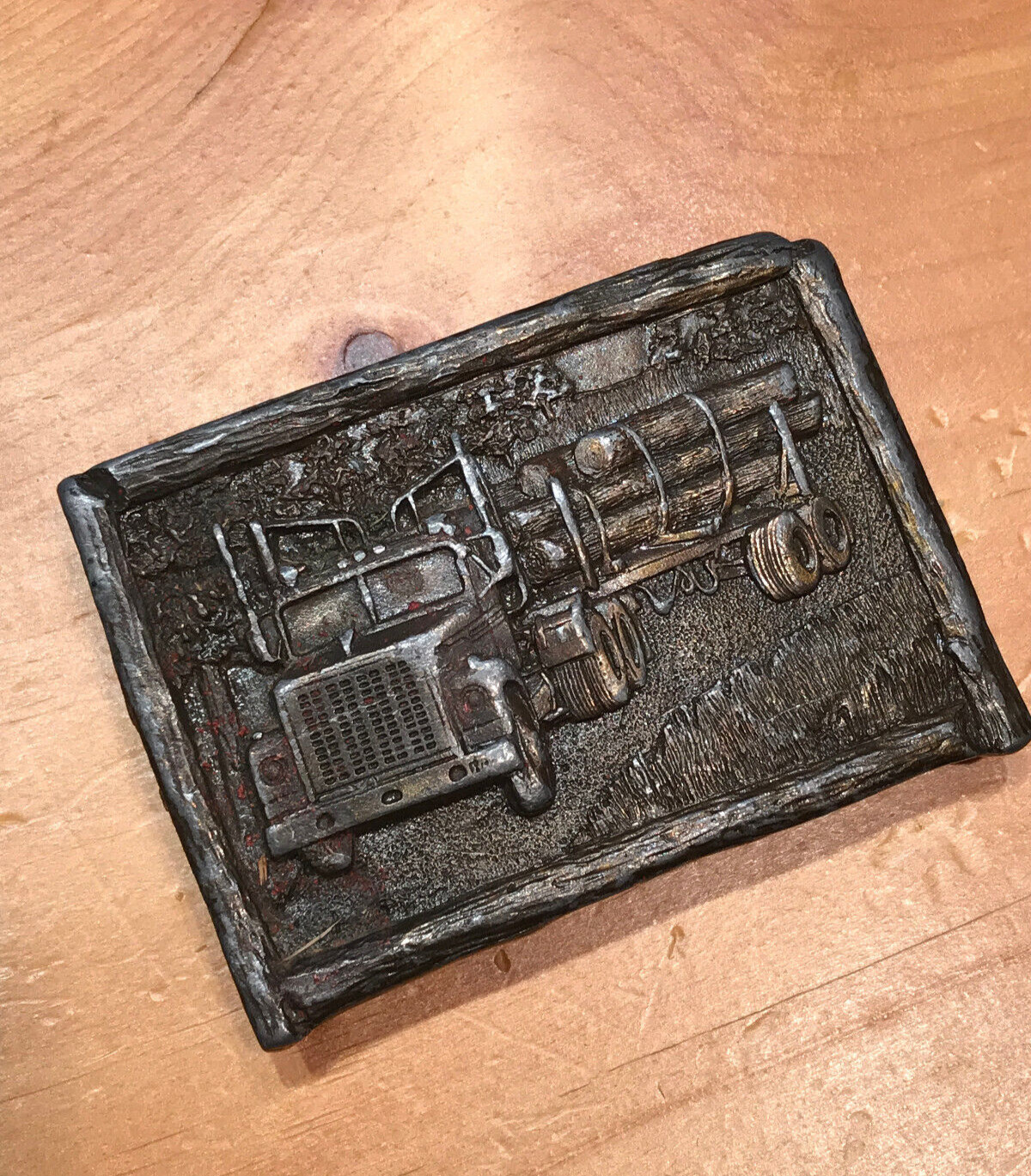 VINTAGE BERGAMOT ARROYO GRANDE LEATHER & BUCKLE BELT BUCKLE GRANT’S PASS OREGON