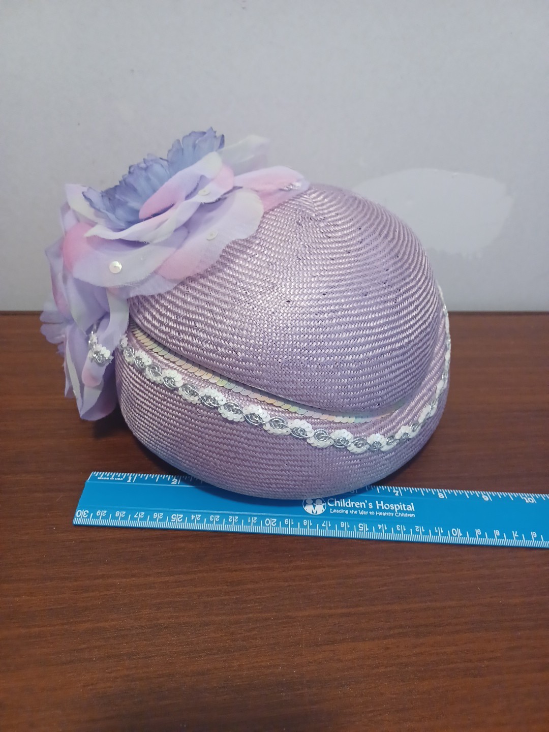 Vintage 1980s 1990s Mr. John Classic Purple Blue Turned Under Brim Hat