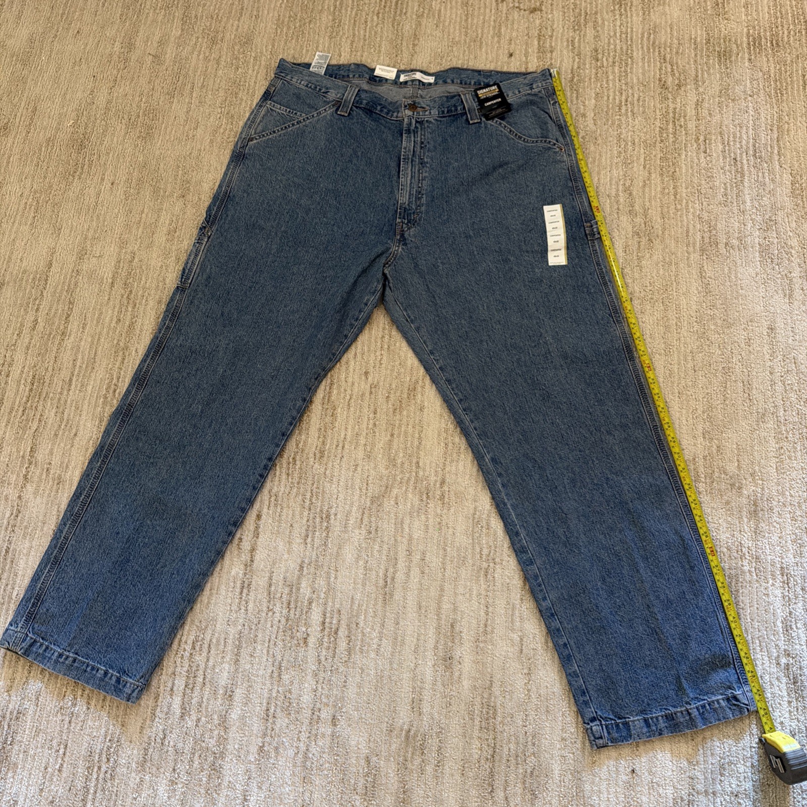 Signature by Levi Strauss Carpenter Jeans Men’s 42×32 100% Cotton