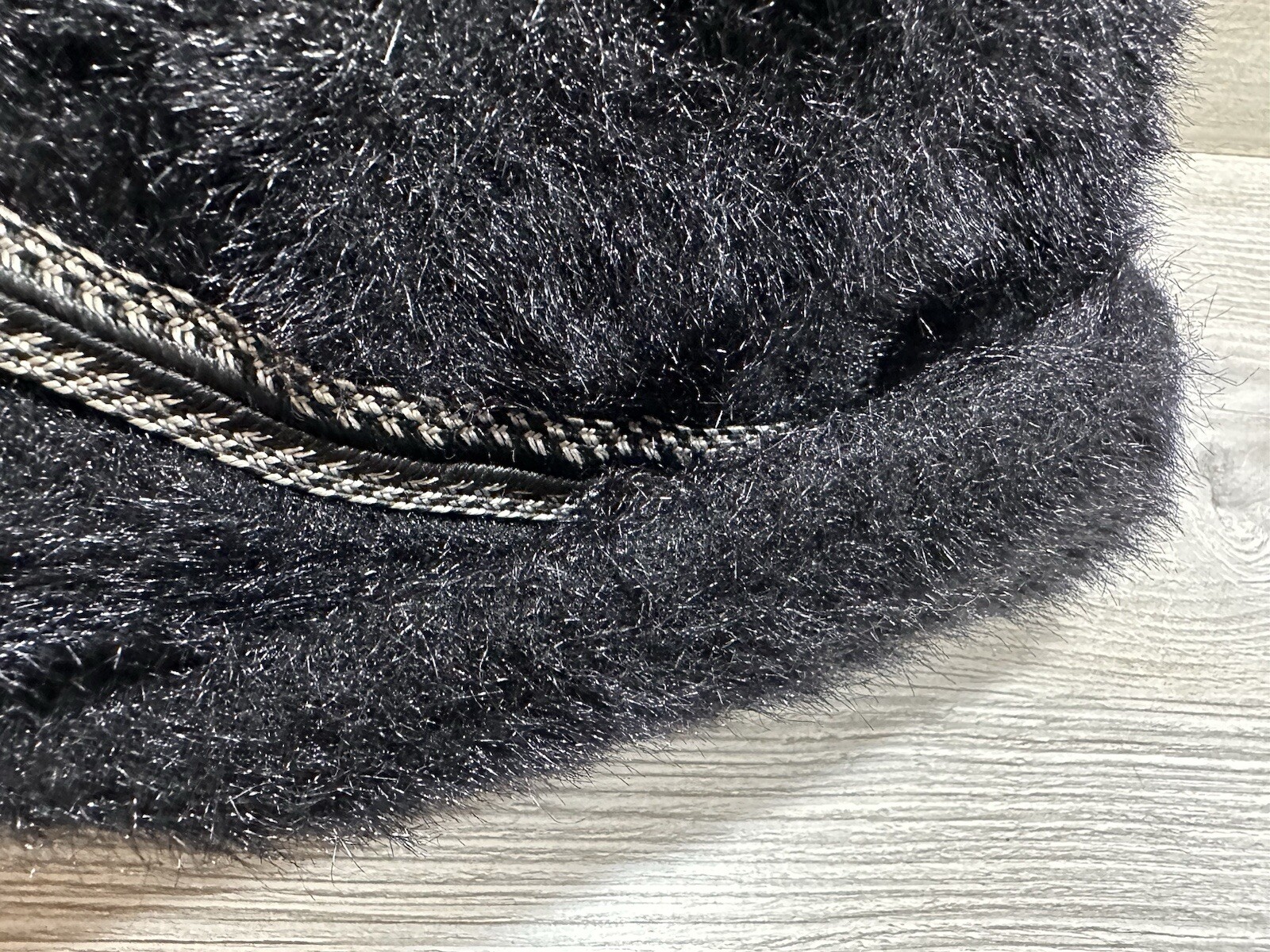 Vintage United Hatters Cap & Millinery Workers Union Black Faux Fur Hat *Medium*