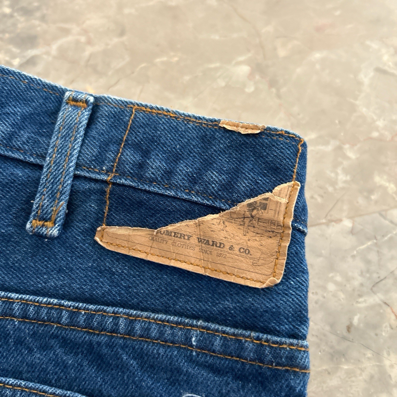 Vintage 1990s Montgomery Ward Denim Jeans USA 38×30 Fits 36×29