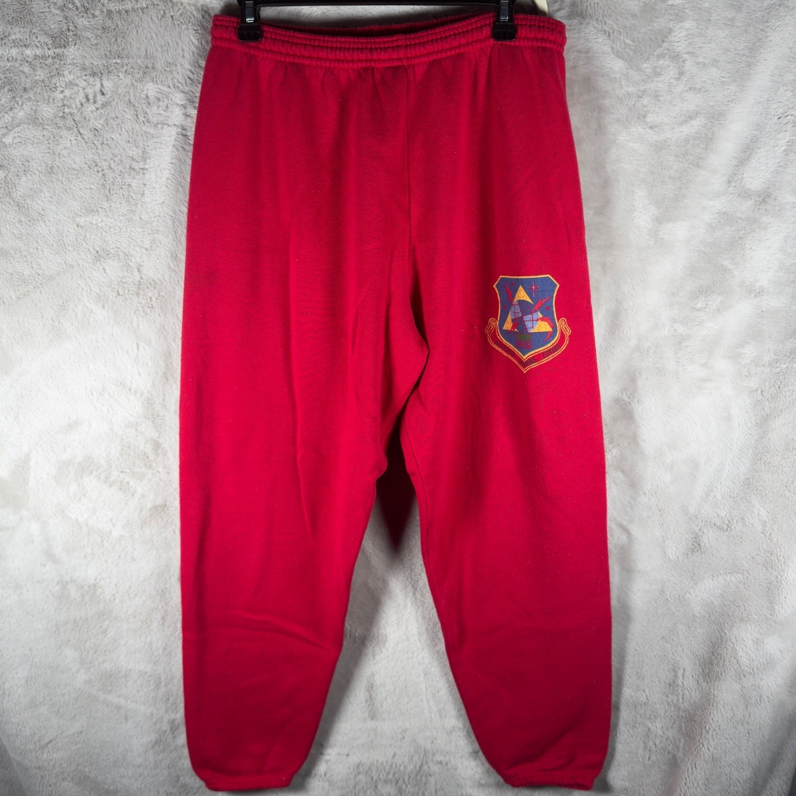 Vintage Lee Red Heavyweight Sweatpants Standard Systems Mens Large Made in USA