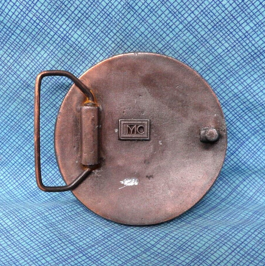 US Bicentennial Dollar Belt Buckle Novelty Vtg 1976 Indiana Metal Craft .SHY840