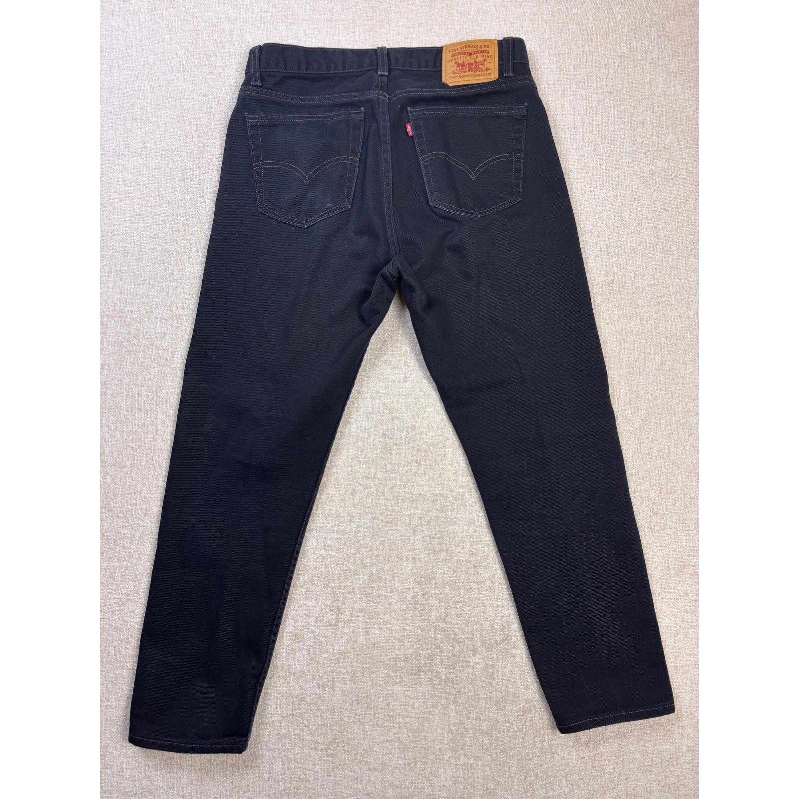 Vintage Levis 501 Black Denim Jeans Made in USA Straight Leg Mens 32×28