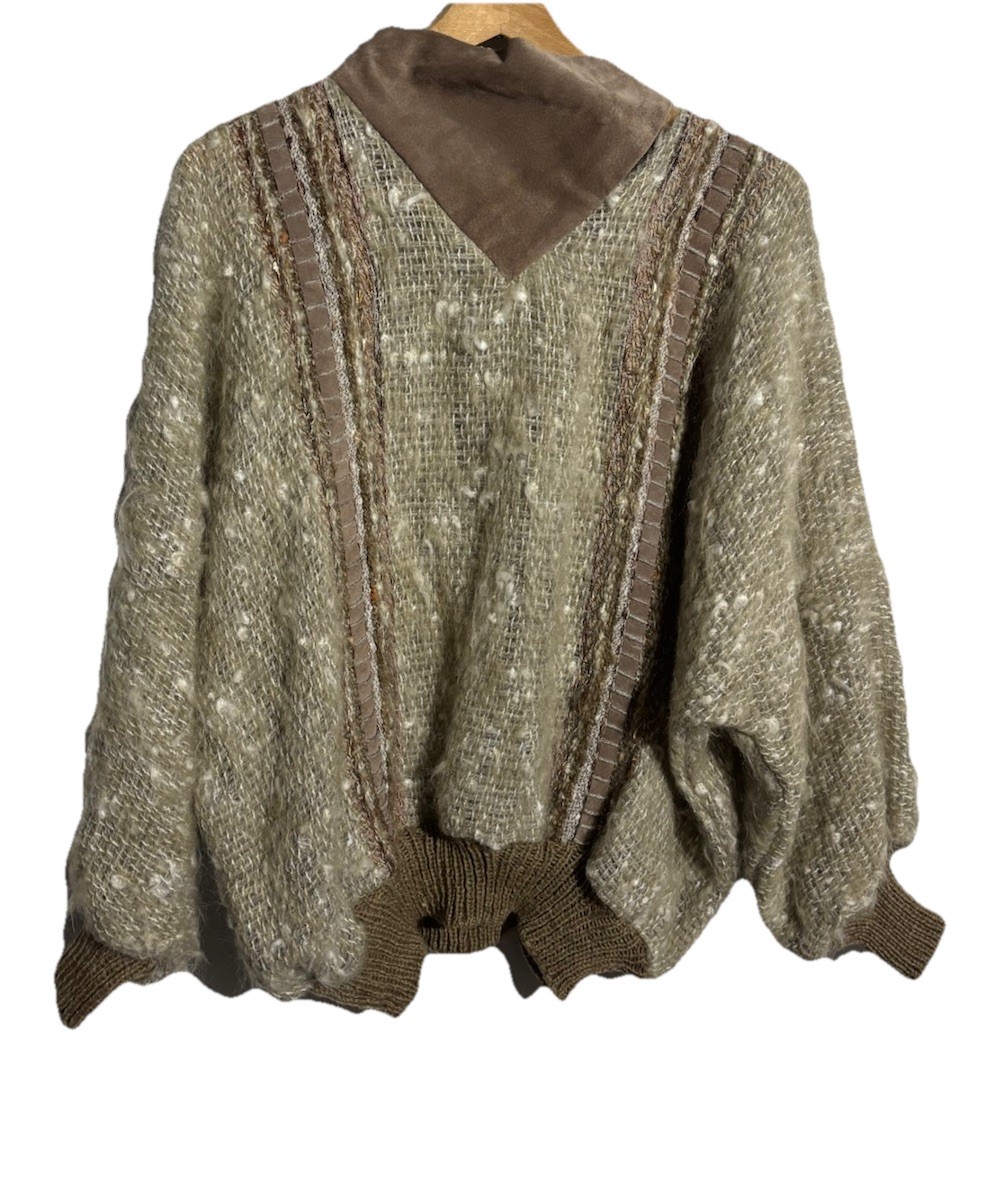 Vintage Jinx Senior Sz M Wool Suede Batwing sweater Women’s Unique Canada