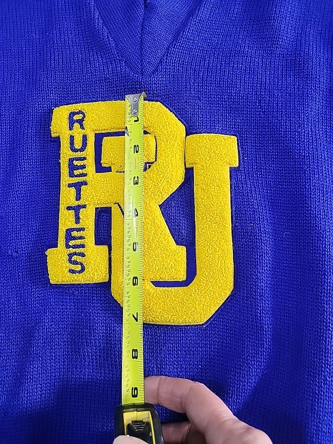 Detroit ART Knitting Mills Varsity Letterman Sweater 1977’s Virgin Wool RUETTES