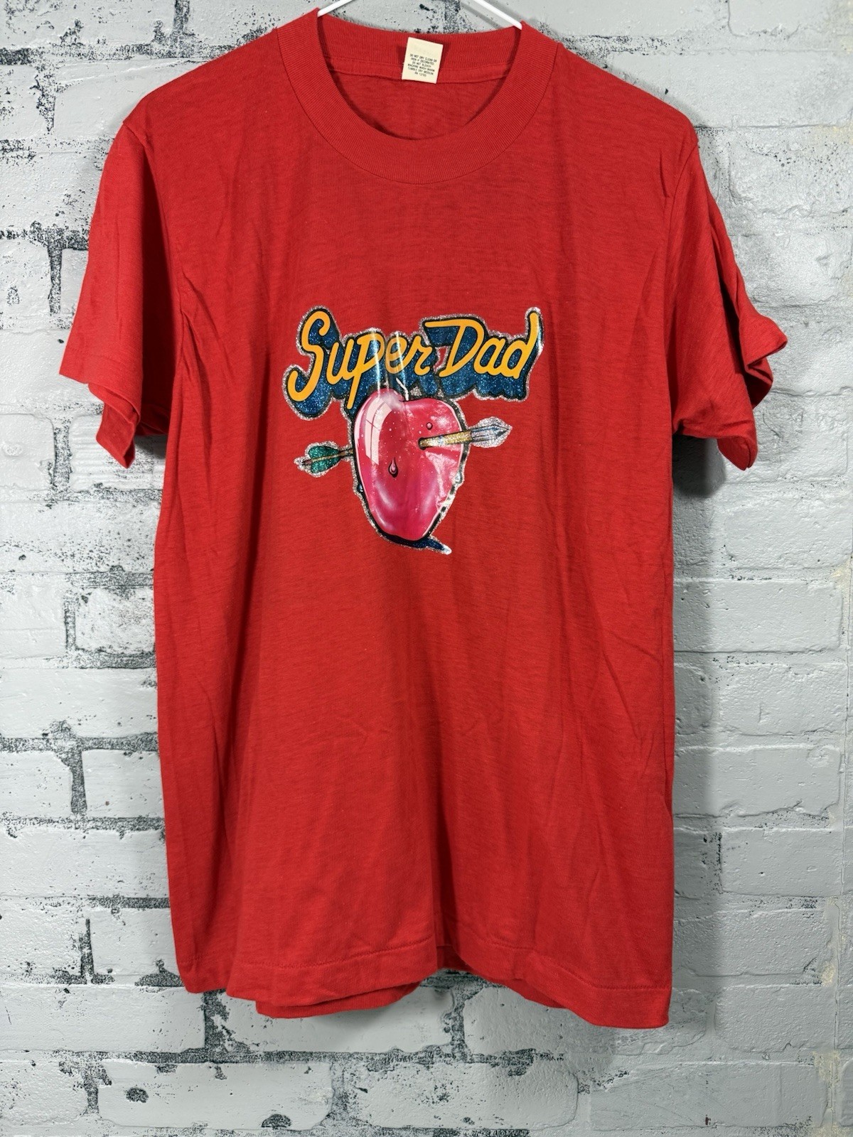 Vintage 80’s Super Dad dead stock L 20.5×28 T Shirt