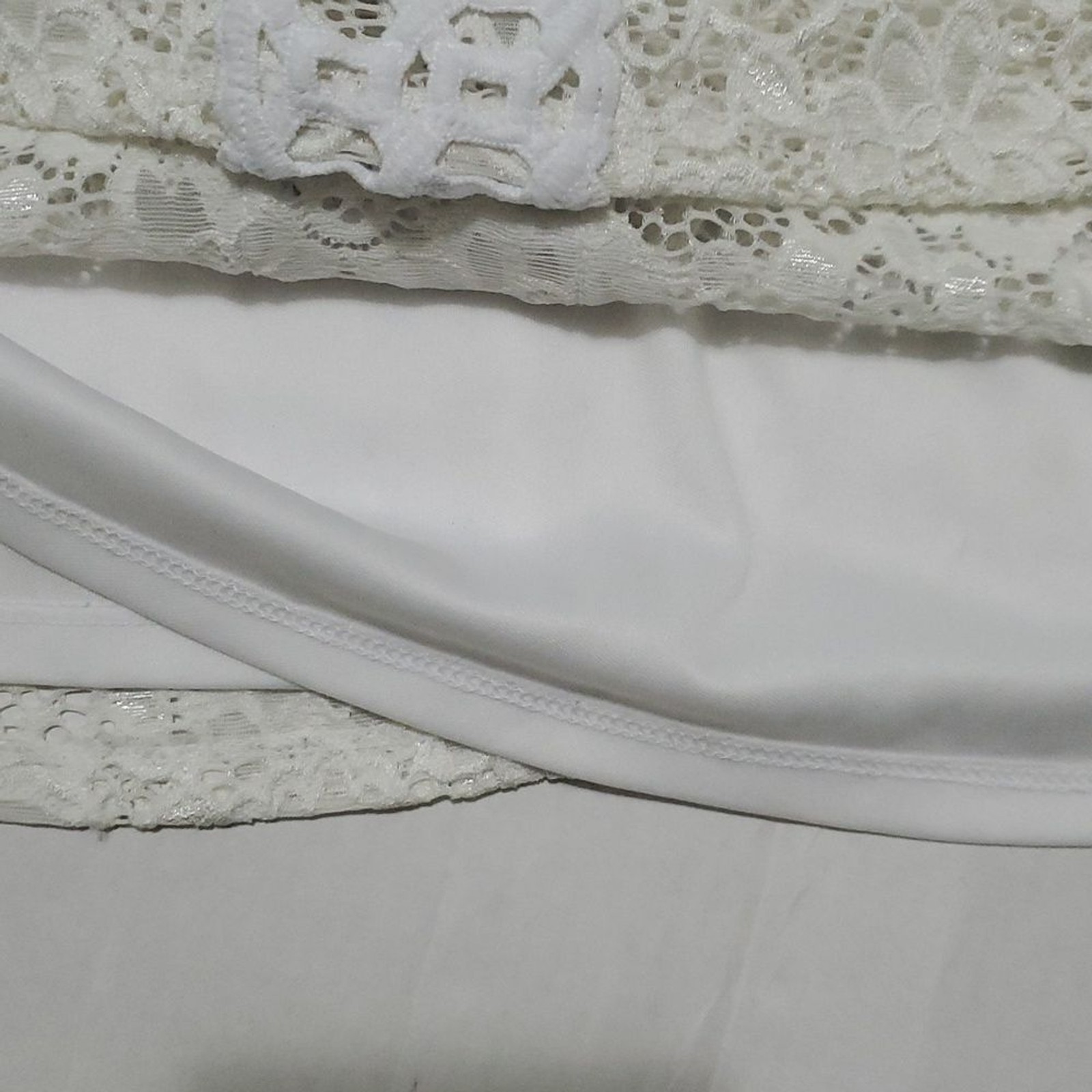 Alia Plus Vintage 90s Boho Romantic Off White Lace 3/4 Sleeves Elegant Top 1X
