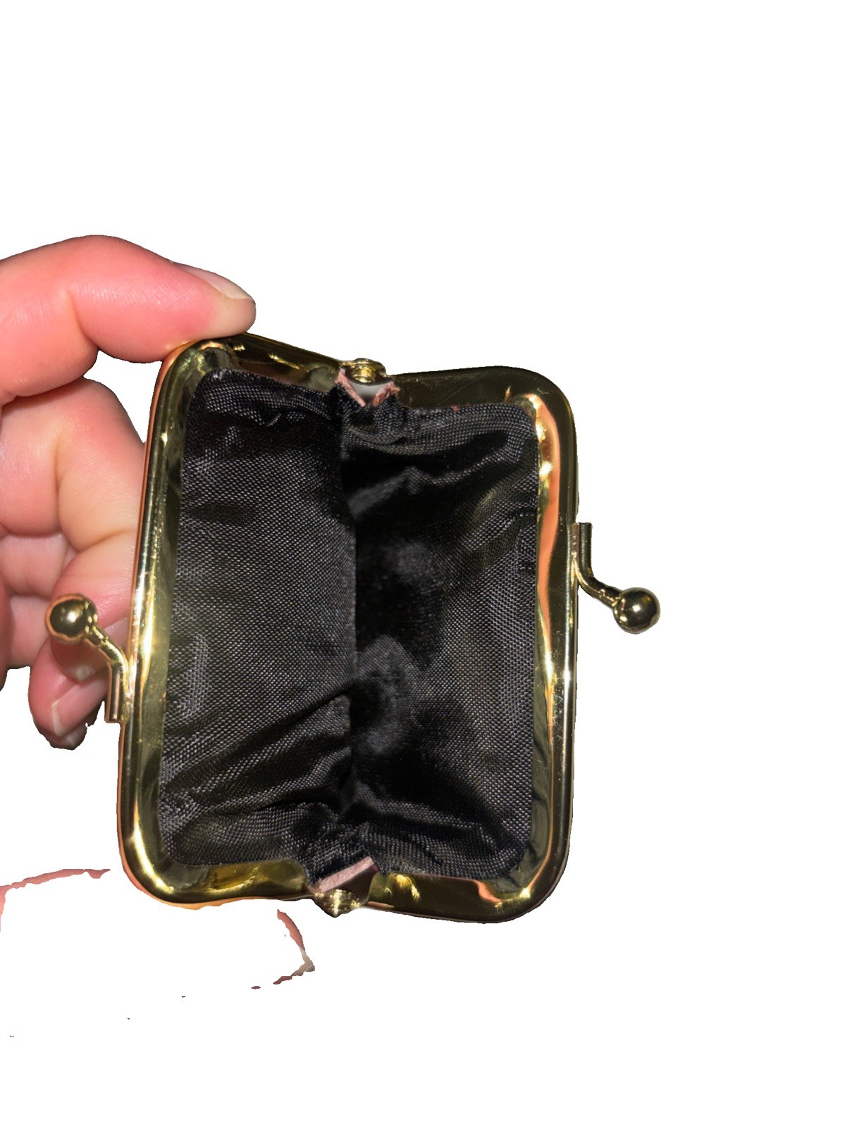Buxton Vintage Burgundy Genuine Leather Kiss Lock Cigarette Case Zipper Pouch