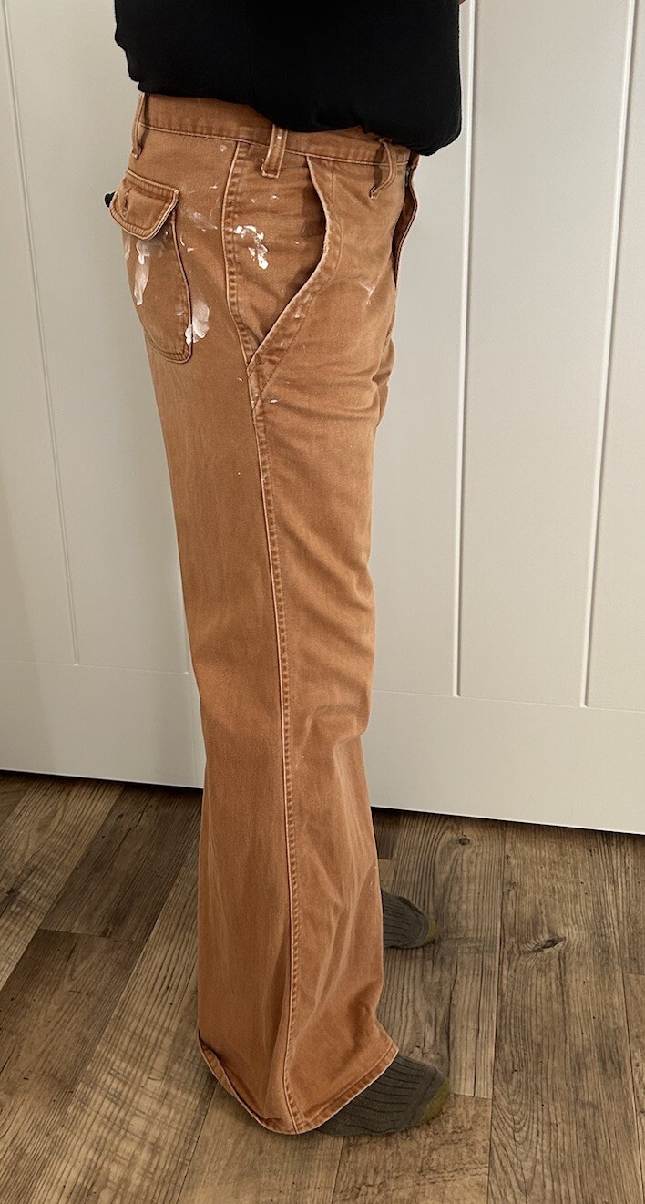Vintage 1976 Men’s Levi’s 666 Brown Denim Jeans Fit Like A 30 X 31, 13” Bells