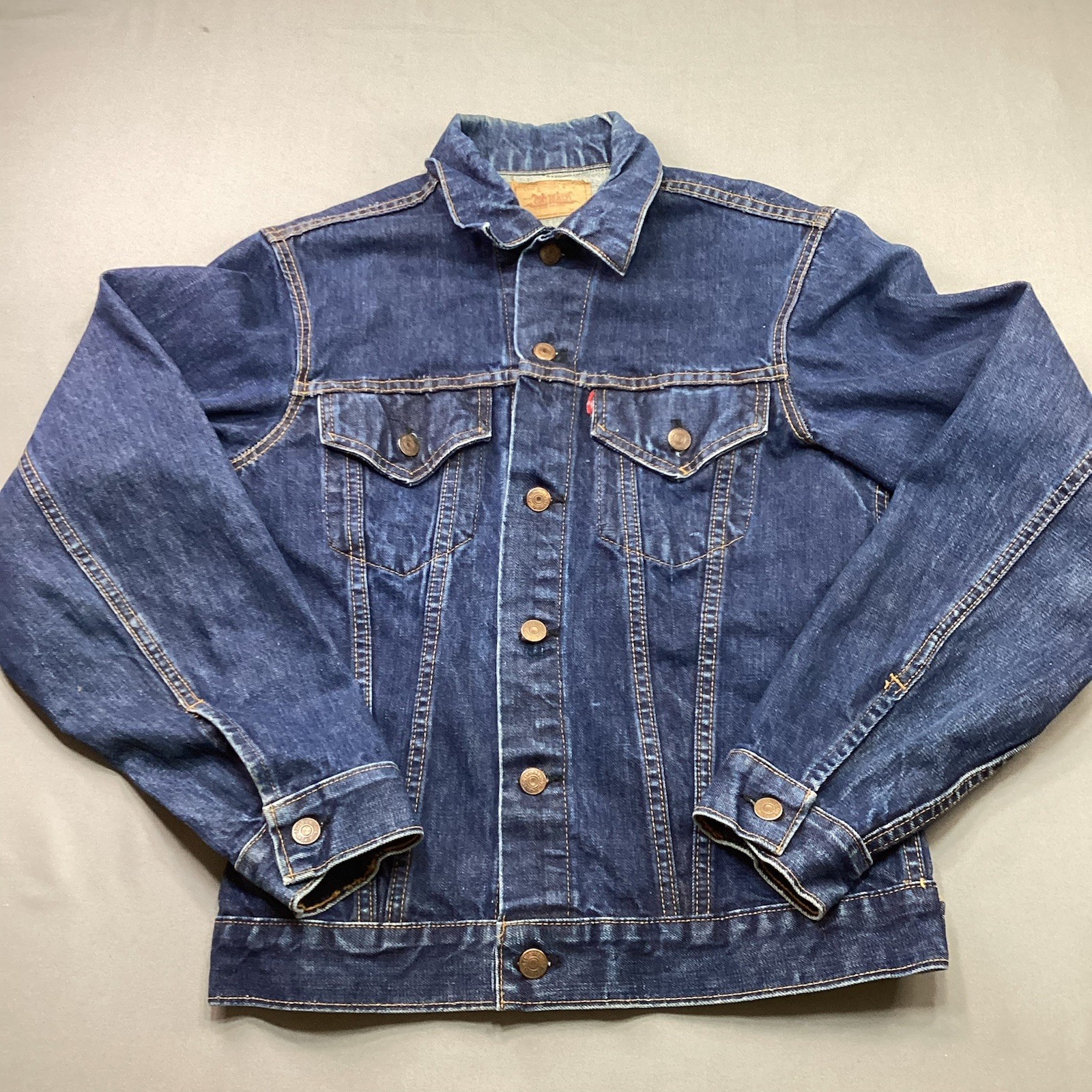VTG 60s Levi’s Big E 70505 Type lll Trucker Jacket USA Made 521 Button Size 38