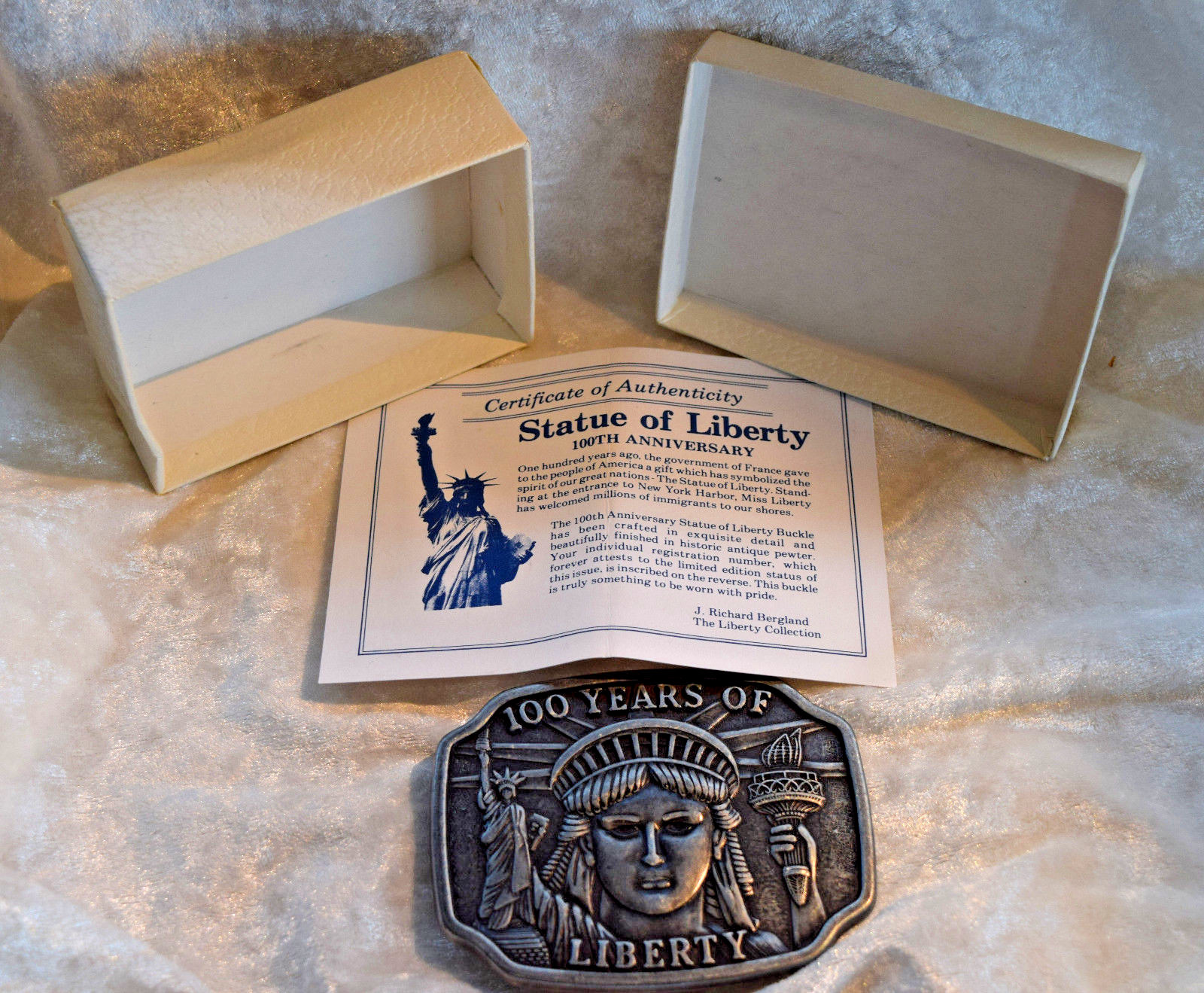 100 Years of Liberty Statue of Liberty Commemorative Buckle Numbered Official