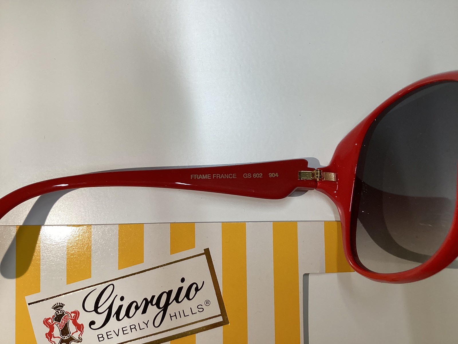 Vintage Sunglasses Giorgio Beverly Hills Mod#601 #c New Red