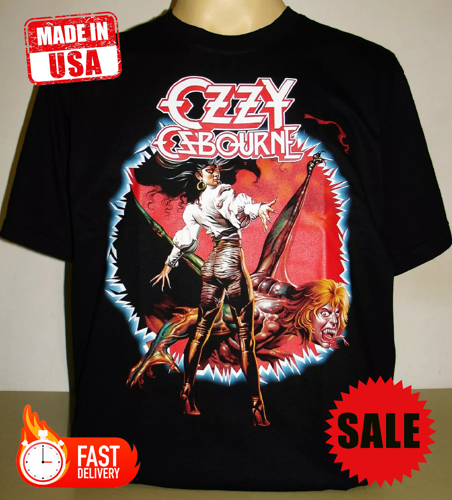 Ozzy Osbourne The Ultimate Sin T-Shirt Size S – 5XL New
