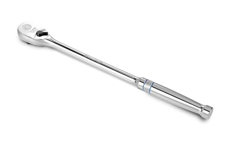 Extra Long Handle 3/8-Inch Drive Ratchet, 90-Tooth 3/8″ with 12″ handle