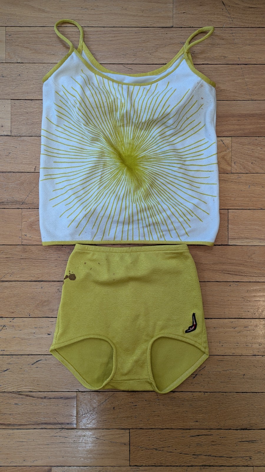 Vintage Jantzen 60’s Swimsuit 2 Piece Tankini Size 12